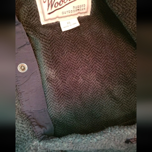 Vintage Woolrich Snap Mock Neck Charcoal Men's XL Fleece Pullover Polartec USA - Picture 12 of 14